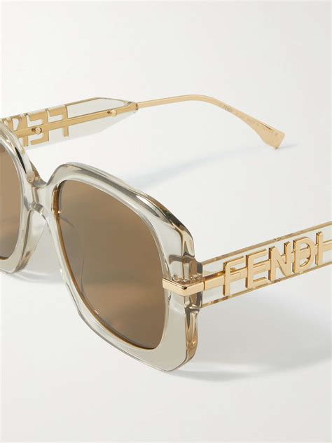 fendi sunglasses gold side|fendi sunglasses catalogue.